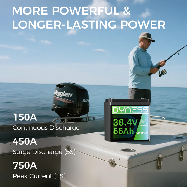 Dynesspower 36V 55Ah Marine Trolling Motor Lithium Battery