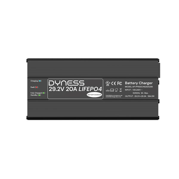 Dynesspower 29.2V 20A LiFePO4 Battery Charger
