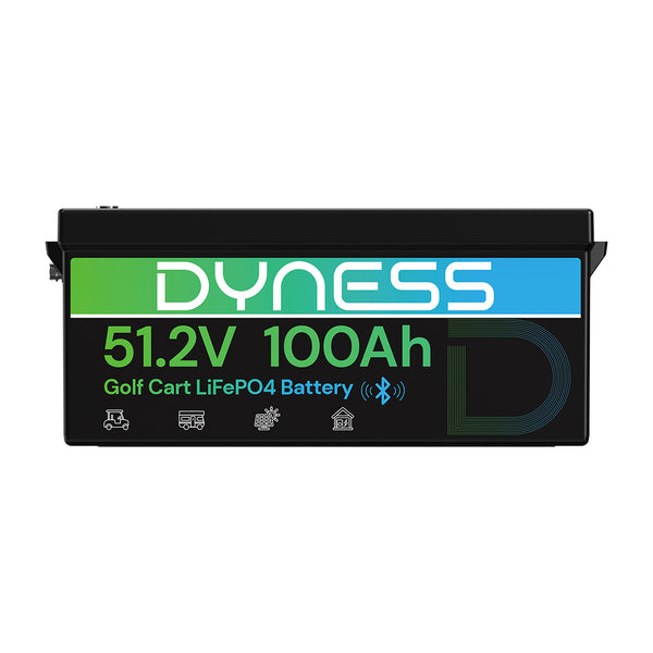 Dyness 48V 100Ah Lithium-Ion Golf Cart Battery – Equipped with 200A BMS & Real-Time Monitoring