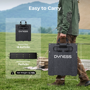 Dynesspower 100W Foldable Solar Panel for Motorhomes & Camping