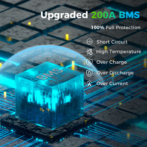 Dynesspower 12V 200Ah LiFePO4 Battery