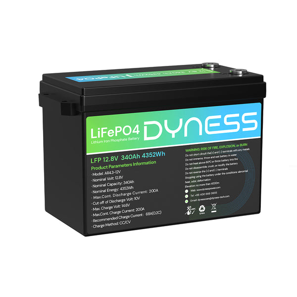 Dyness 12V 340Ah Mini Bluetooth Lithium Battery for RV and Camping
