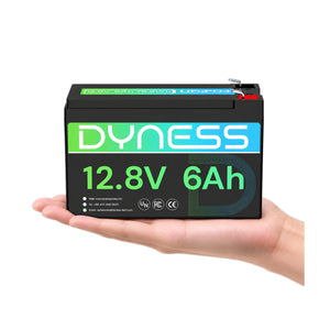 Dynesspower 12V 6Ah Mini LiFePO4 Battery